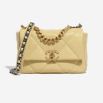 Chanel 19 FlapBag PastelYellow Front  | Sell your designer bag on Saclab.com