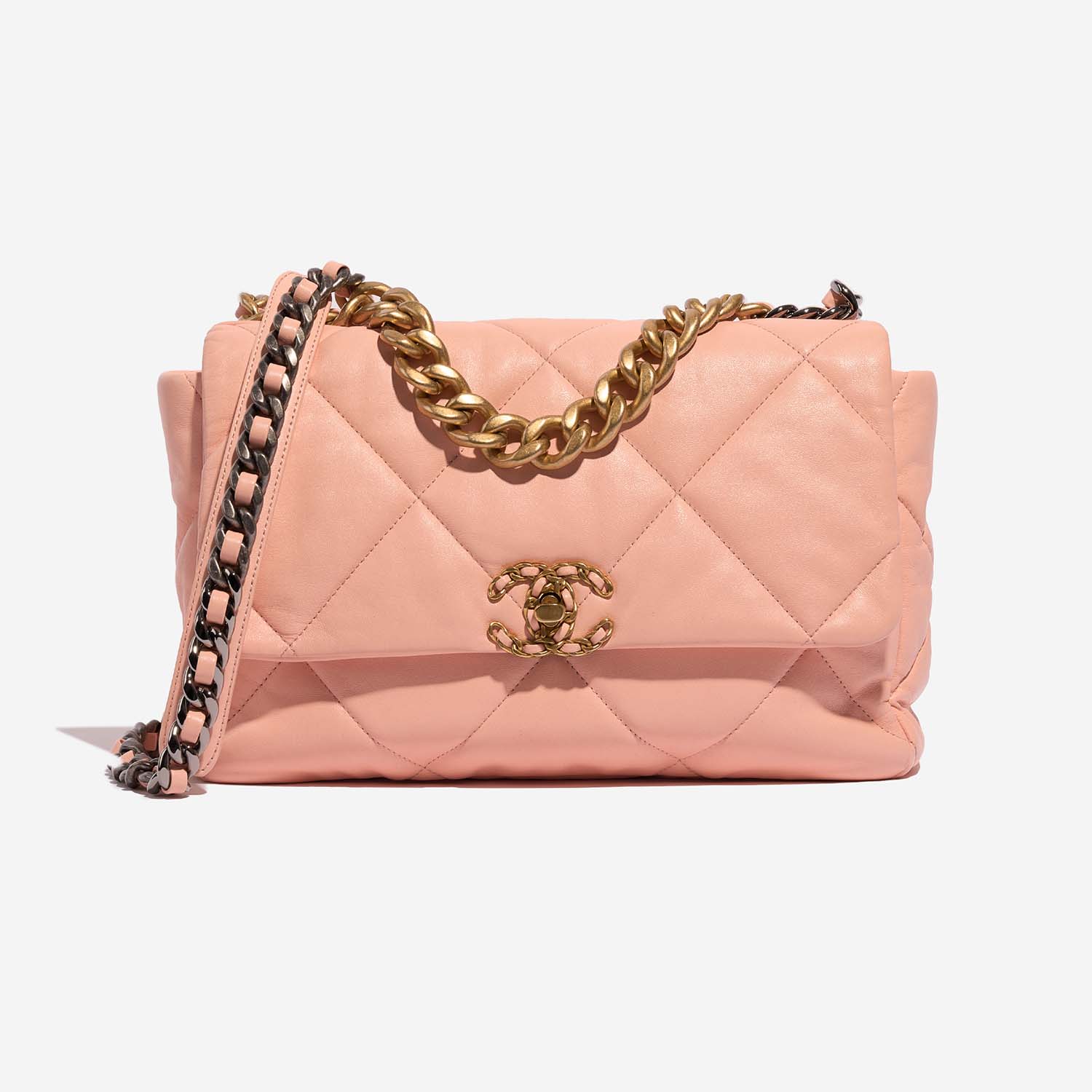 Chanel 19 LargeFlapBag Peach 2F S | Sell your designer bag on Saclab.com