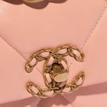 Chanel 19 LargeFlapBag Peach Closing System  | Sell your designer bag on Saclab.com