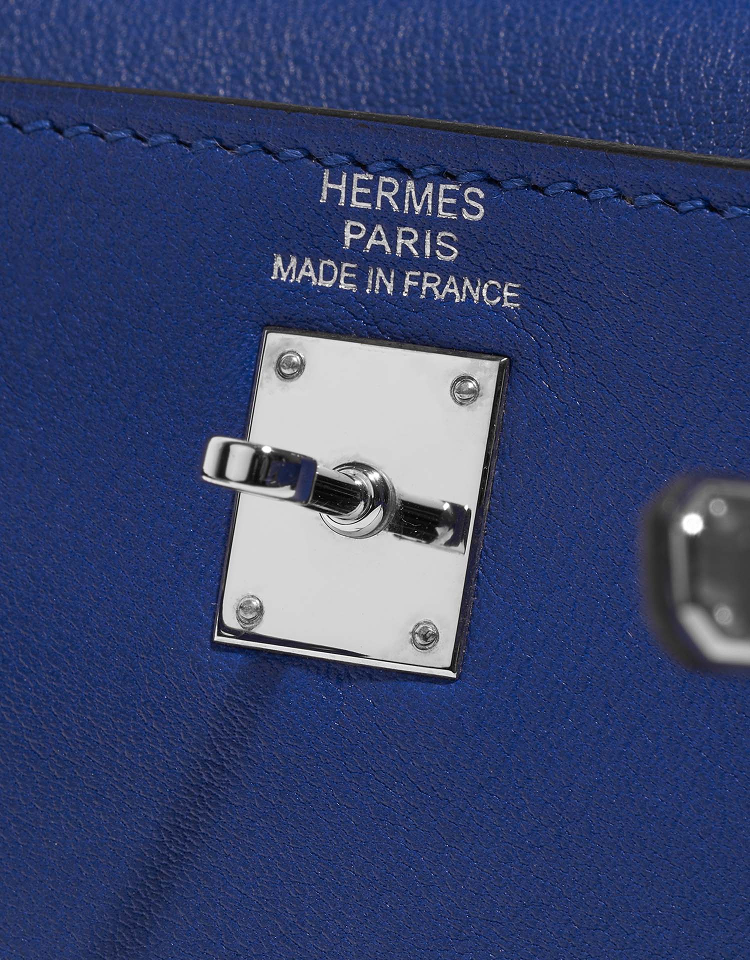 Hermès Kelly Micro BlueRoyal Logo  | Sell your designer bag on Saclab.com