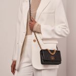 Chanel 19 WOC Black Sizes Worn | Sell your designer bag on Saclab.com