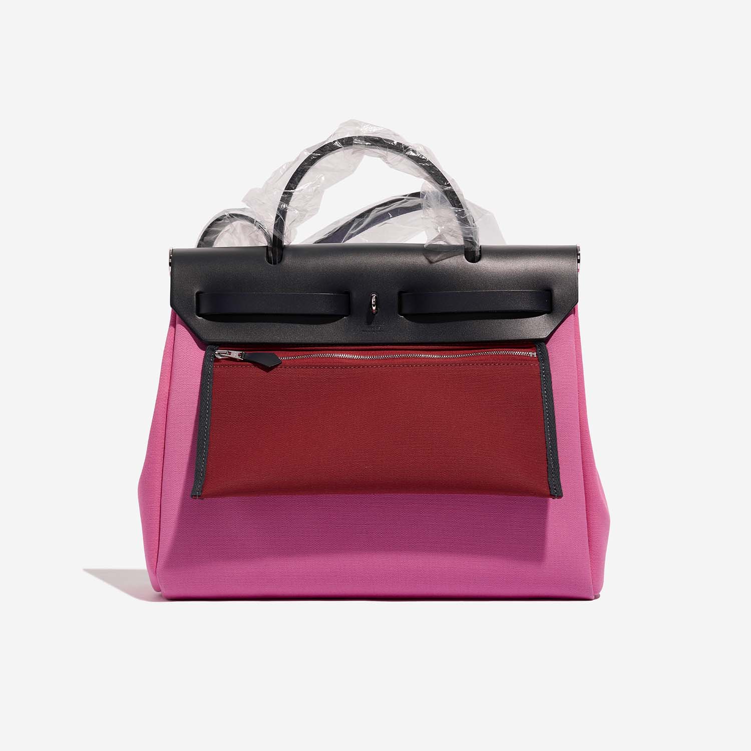 Hermès Herbag 31 RoseBubblegum-Rubis-BlueIndigo Back | Verkaufen Sie Ihre Designer-Tasche auf Saclab.com