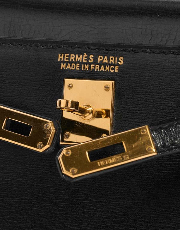 Hermès Kelly 15 Box Black | SACLÀB