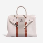 Hermès BirkinClub 35 White-GrisPerle-Sanguine 4FO S | Sell your designer bag on Saclab.com