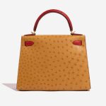 Hermès Kelly 28 Gold-RougeVif 5B S | Sell your designer bag on Saclab.com