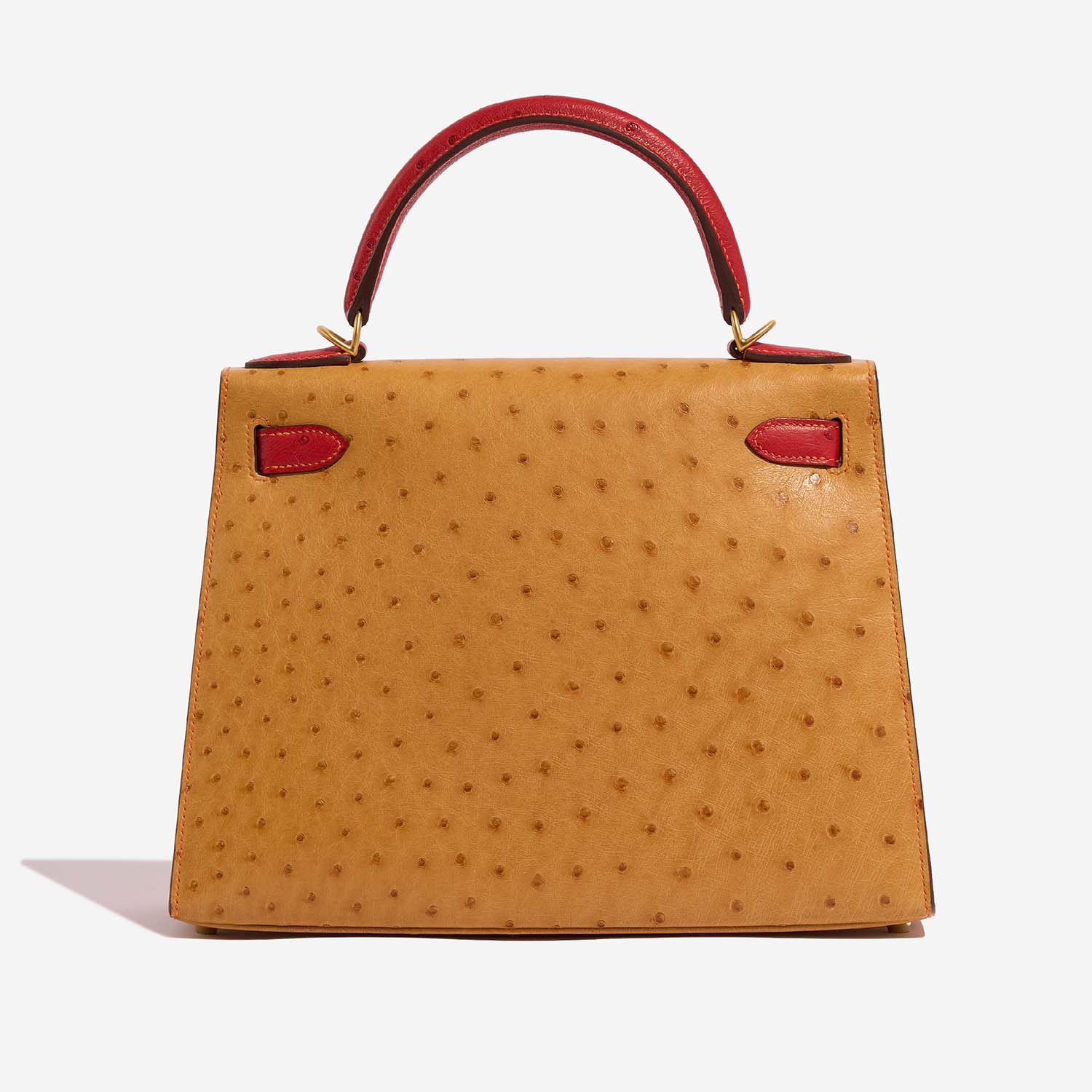 Hermès Kelly 28 Gold-RougeVif 5B S | Vendez votre sac de créateur sur Saclab.com