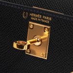 Pre-owned Hermès bag Kelly HSS Mini Epsom Black / Blue Indigo Black Logo | Sell your designer bag on Saclab.com