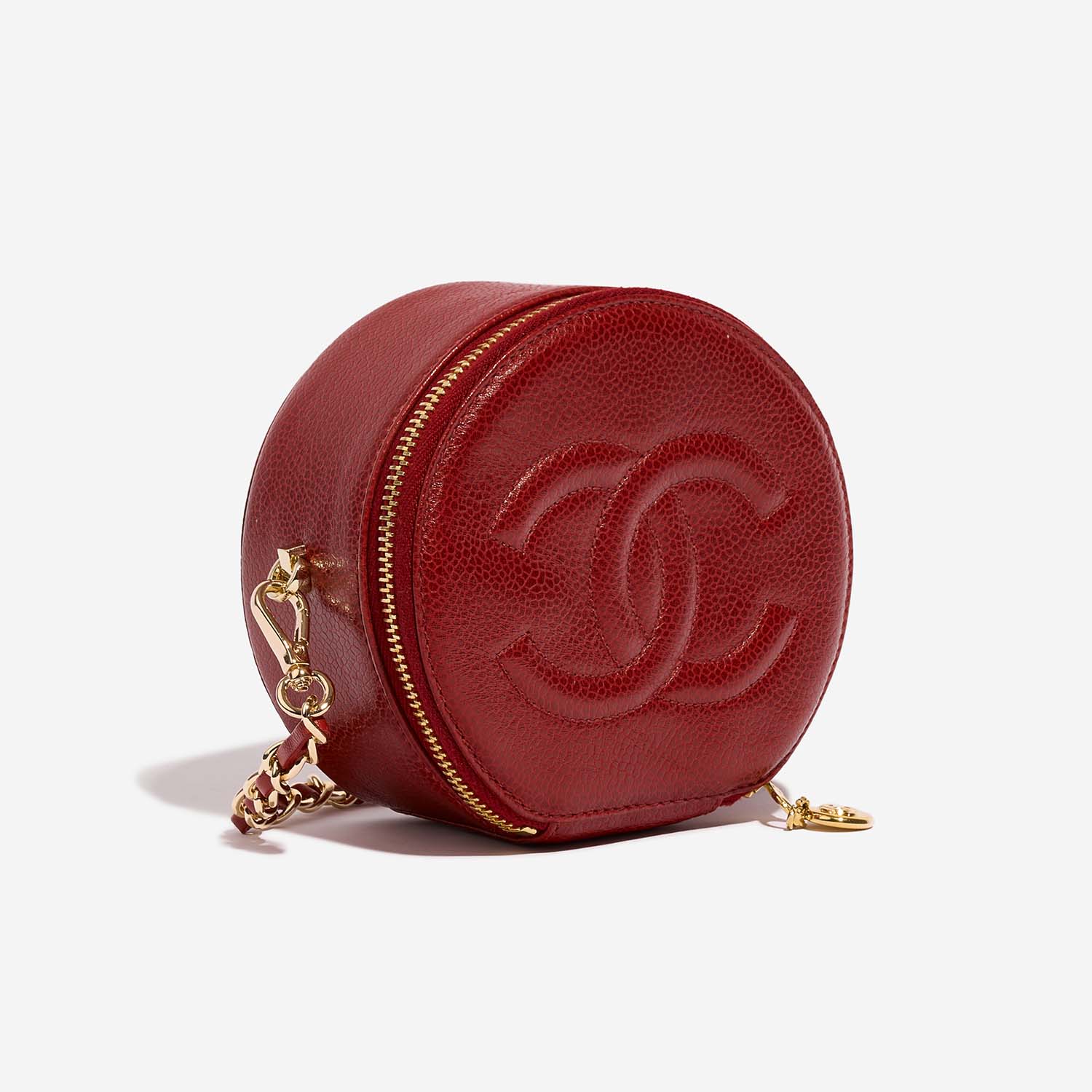 Chanel Vanity klein Rot Side Front | Verkaufen Sie Ihre Designer-Tasche auf Saclab.com