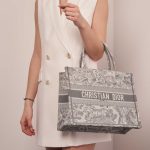 Dior BookTote Large Grey-Blue 1M | Sell your designer bag on Saclab.com