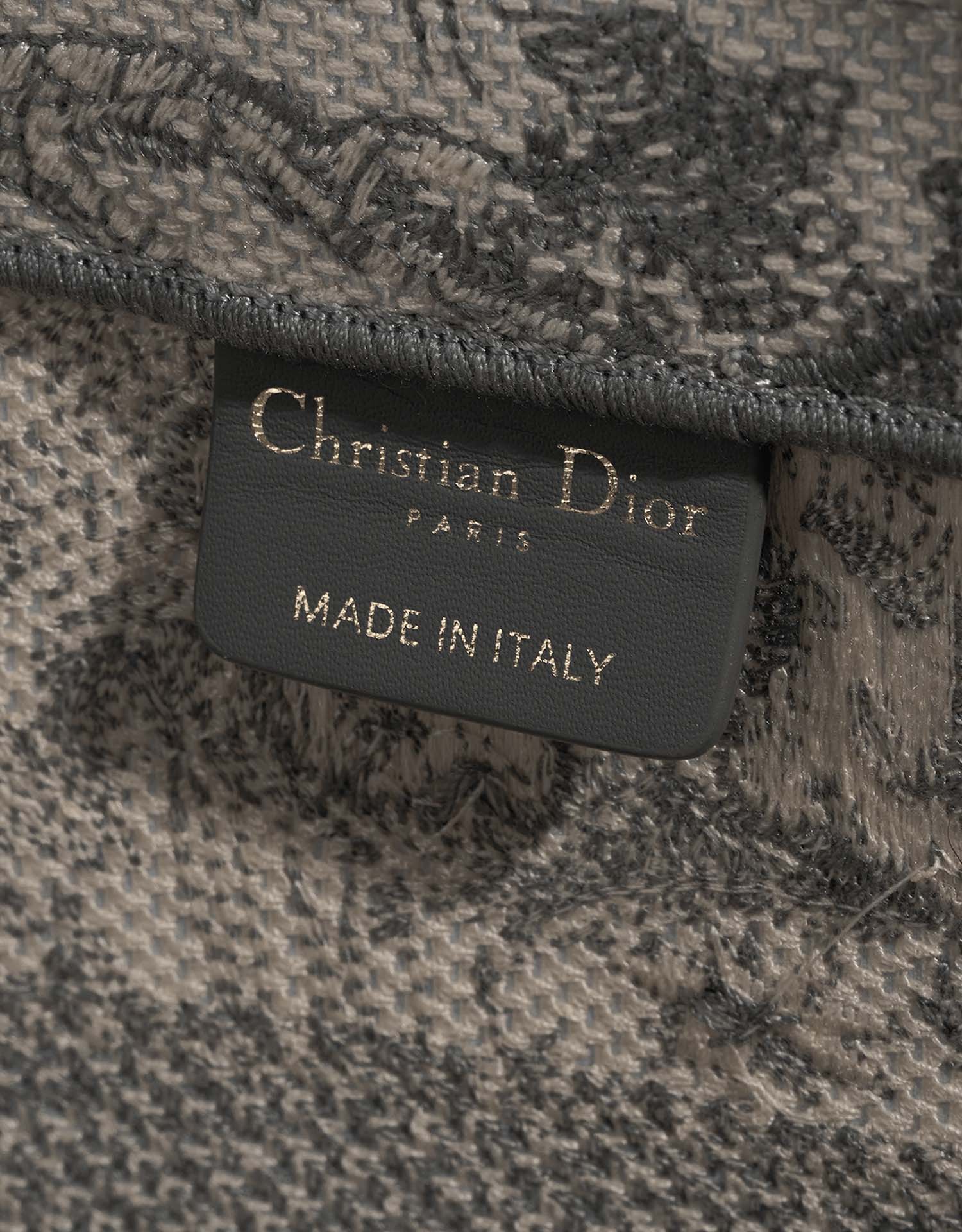 Dior BookTote Large Grey-Blue Logo  | Sell your designer bag on Saclab.com