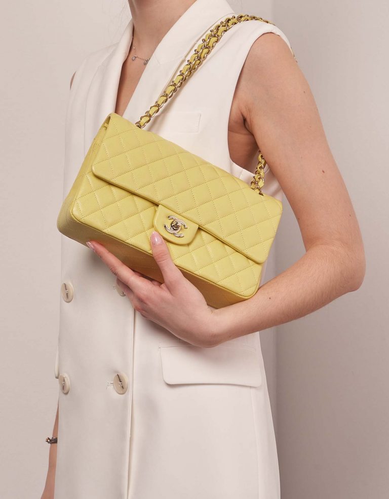 Chanel Timeless Medium PastelYellow 0F | Sell your designer bag on Saclab.com