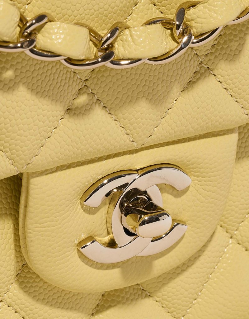 Chanel Timeless Medium Caviar Pastel Yellow SACLÀB