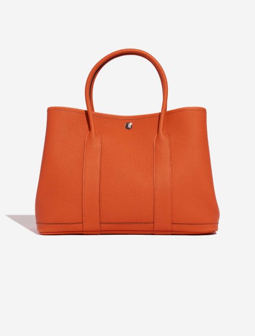 Hermès GardenParty 36 OrangeH Front  | Sell your designer bag on Saclab.com