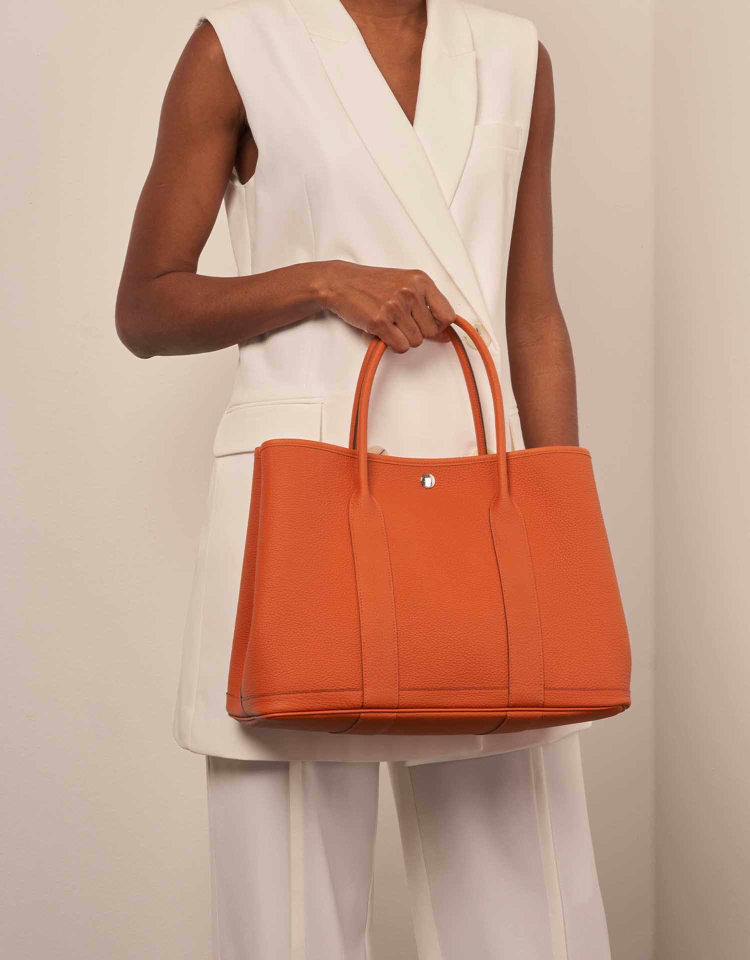 Hermès 2022 Negonda Garden Party 30 - Grey Handle Bags, Handbags