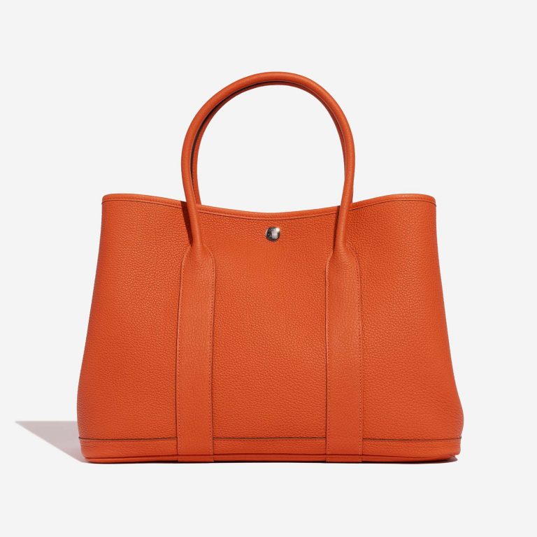 Hermès GardenParty 36 OrangeH Front  | Sell your designer bag on Saclab.com