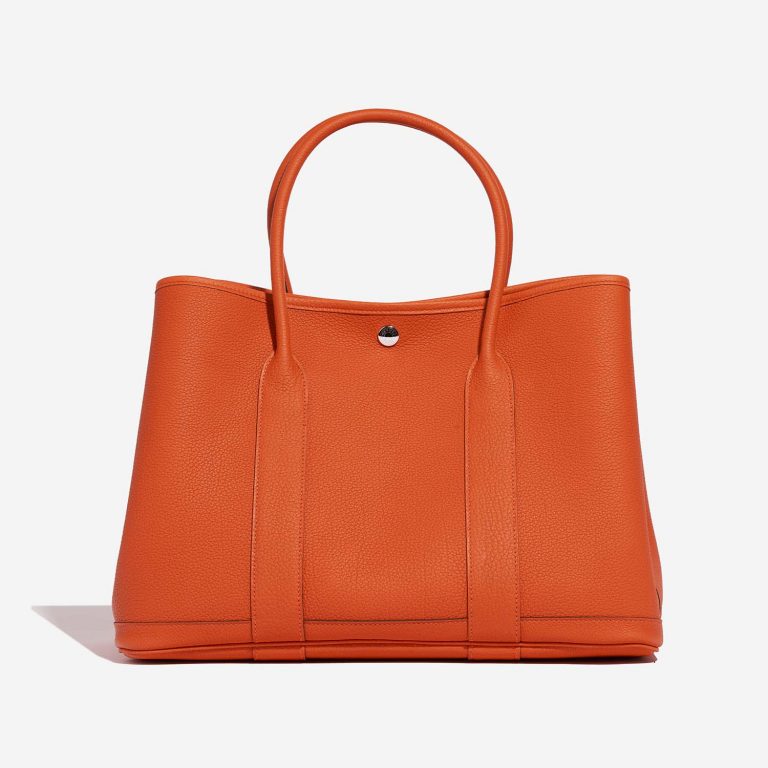 Hermès GardenParty 36 OrangeH Back  | Sell your designer bag on Saclab.com