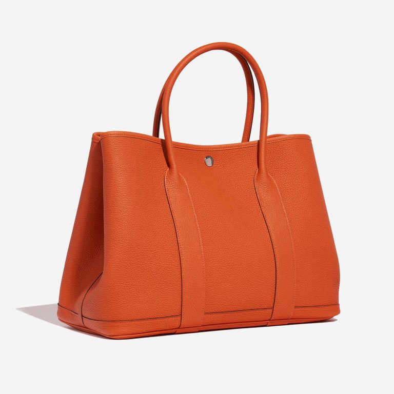 Hermès GardenParty 36 OrangeH Side Front  | Sell your designer bag on Saclab.com