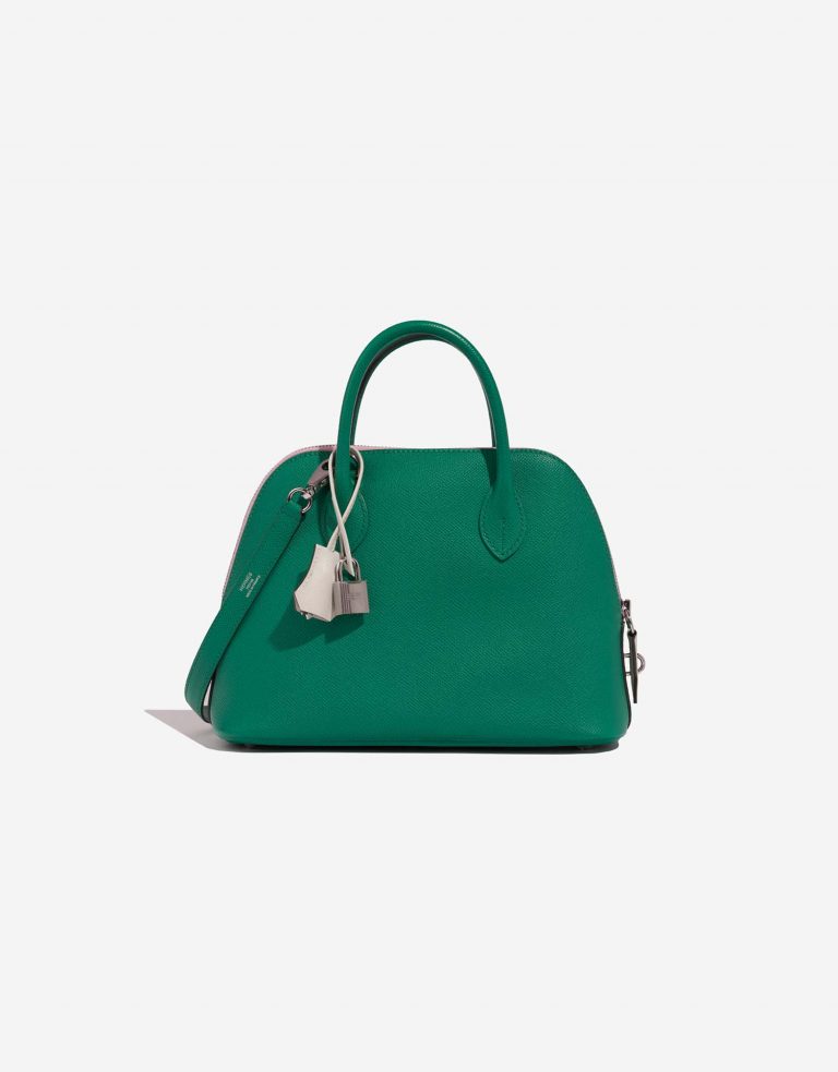 Hermès Bolide 27 VertJade-MauveSylvestre-Nata Front  | Sell your designer bag on Saclab.com
