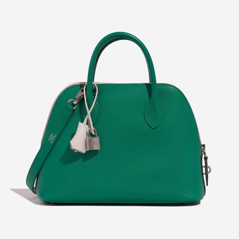 Hermès Bolide 27 VertJade-MauveSylvestre-Nata Front  | Sell your designer bag on Saclab.com