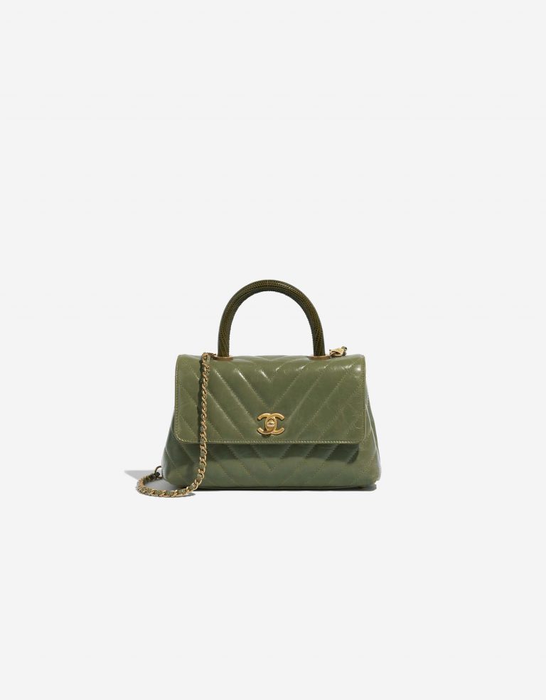 Chanel TimelessHandle Small Green Front | Verkaufen Sie Ihre Designer-Tasche auf Saclab.com