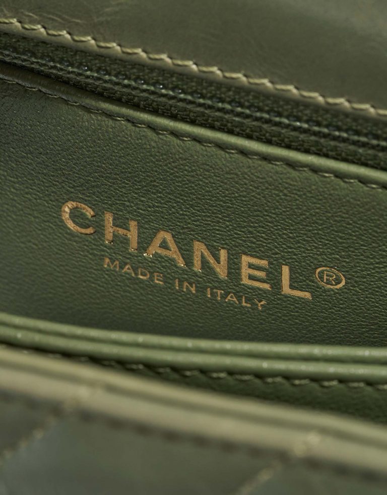 Chanel TimelessHandle Small Green Logo  | Sell your designer bag on Saclab.com