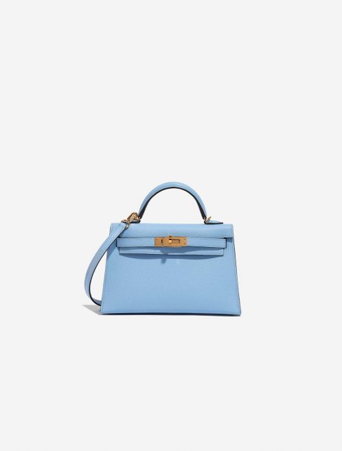 Hermès Kelly Mini BlueCelest Front  | Sell your designer bag on Saclab.com