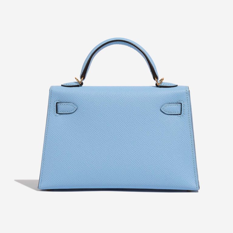 Hermès Kelly Mini BlueCelest Back  | Sell your designer bag on Saclab.com