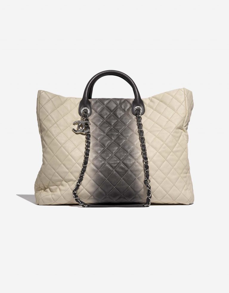 Chanel ShoppingTote Grand GreyBlue-Beige 0F | Sell your designer bag on Saclab.com