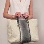 Chanel ShoppingTote Grand GreyBlue-Beige 1M | Sell your designer bag on Saclab.com