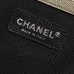 Chanel ShoppingTote Grand GreyBlue-Beige Logo  | Sell your designer bag on Saclab.com