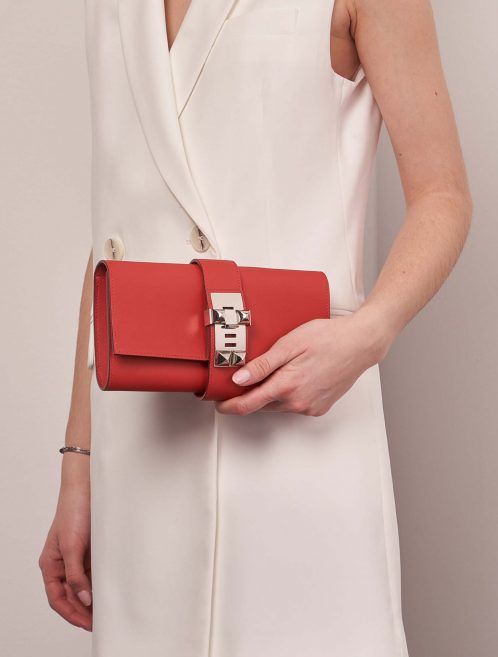 Hermès Medor OneSize RougeTomate 1M | Sell your designer bag on Saclab.com