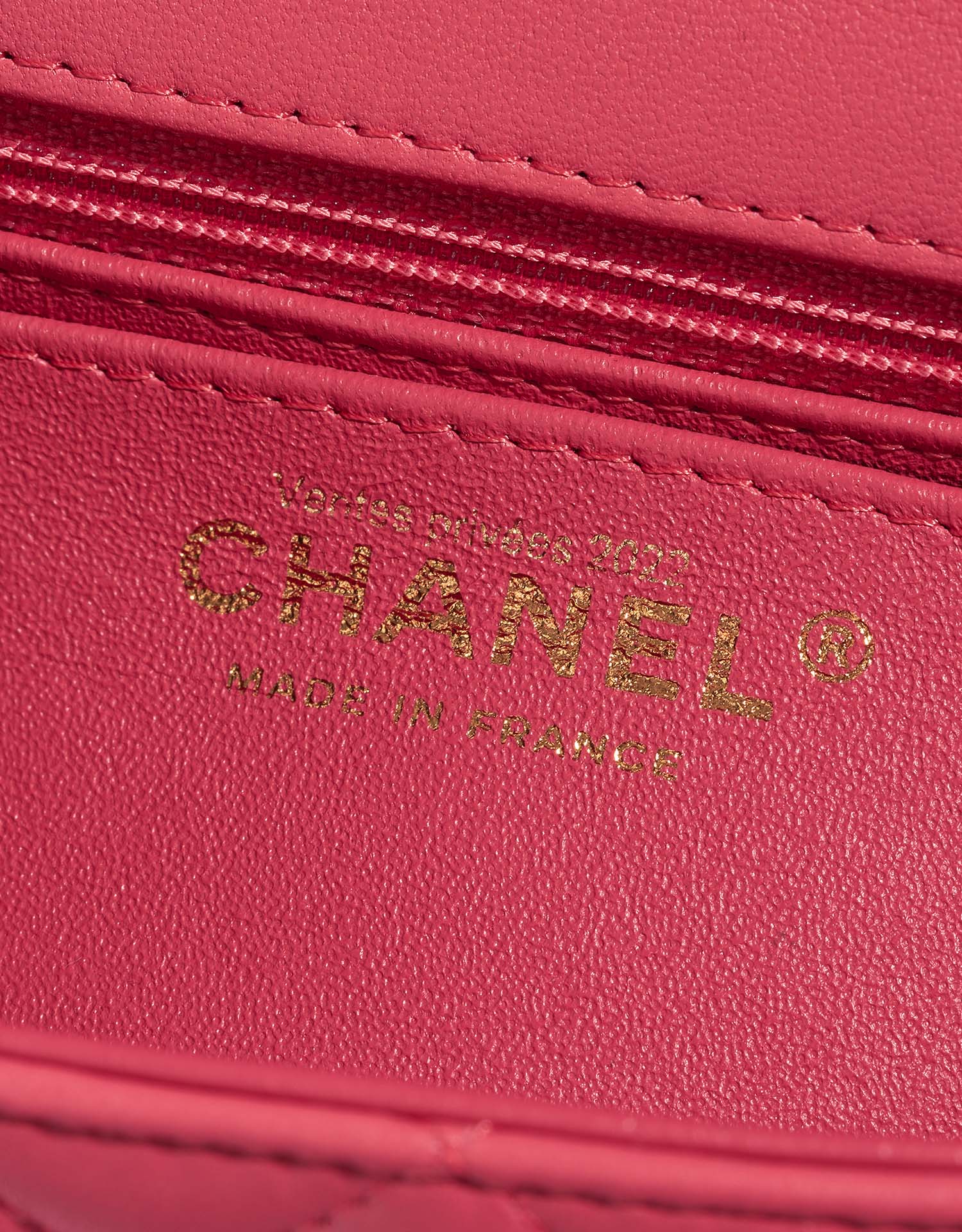 Chanel Timeless MiniRectangular Pink Logo  | Sell your designer bag on Saclab.com