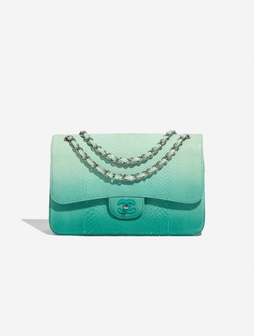 Chanel Timeless Jumbo Türkis Front | Verkaufen Sie Ihre Designer-Tasche auf Saclab.com