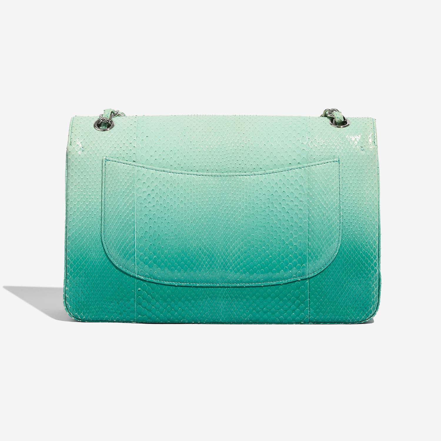 Chanel Timeless Jumbo Turquoise Back  | Sell your designer bag on Saclab.com