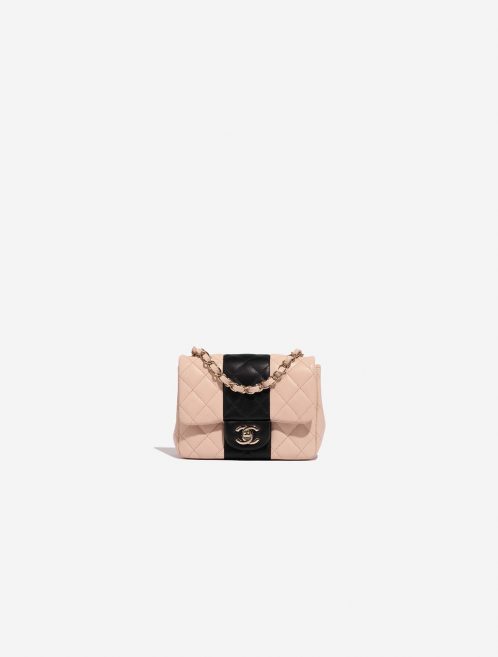 Chanel Timeless MiniSquare LightRose-Black Front  | Sell your designer bag on Saclab.com