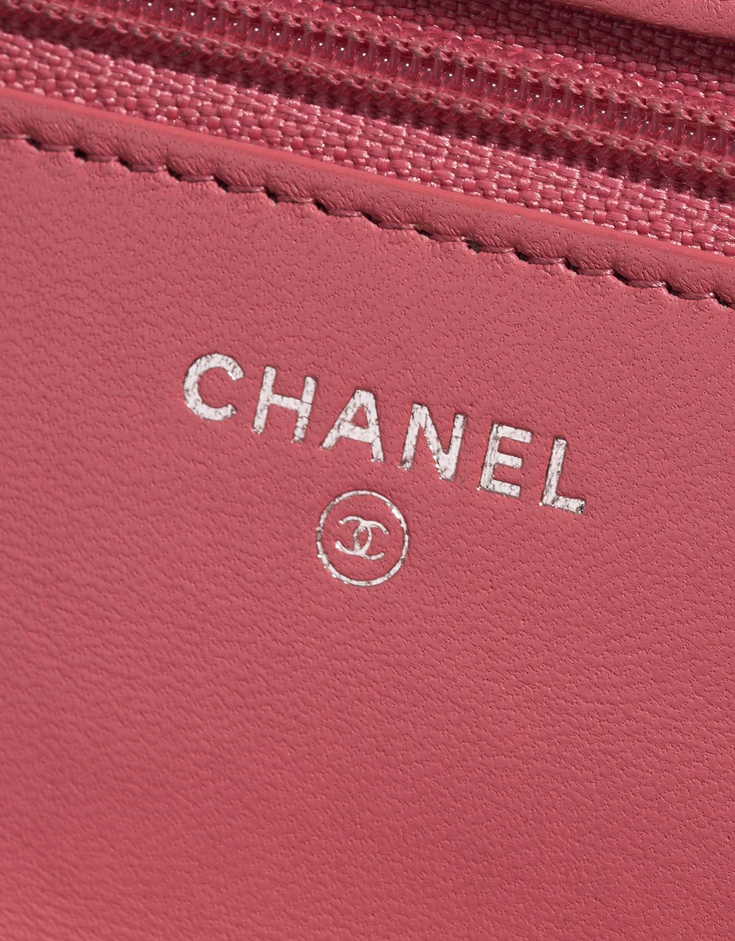 Chanel Timeless WOC Pink Logo  | Sell your designer bag on Saclab.com