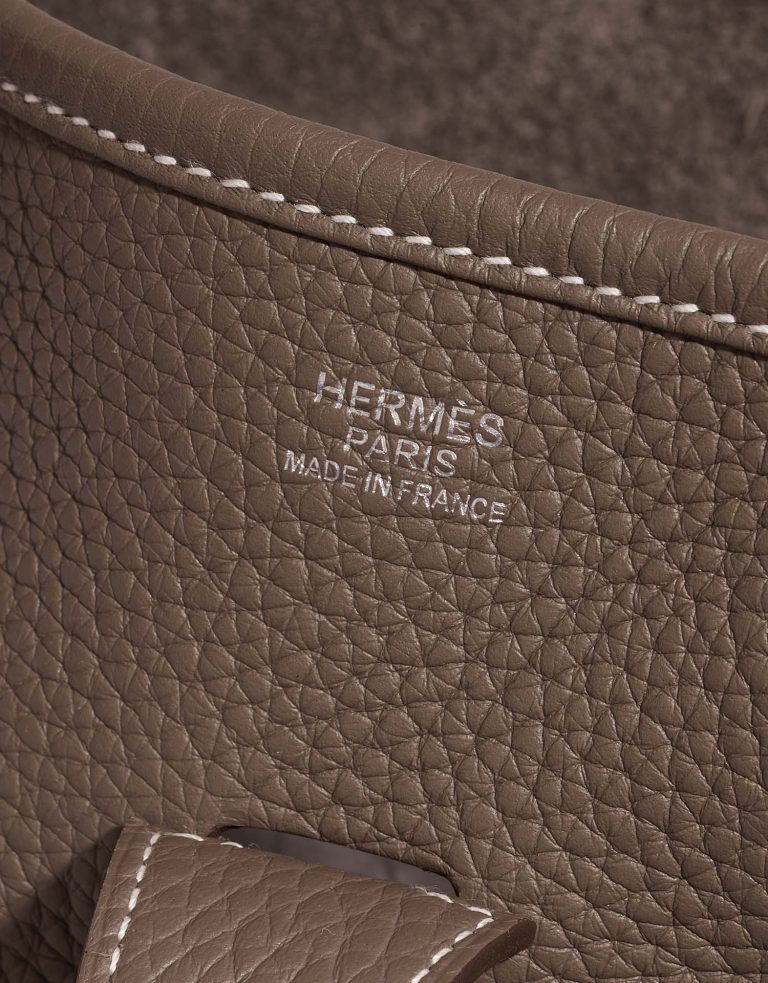 Hermès Evelyne 33 Etoupe Logo  | Sell your designer bag on Saclab.com