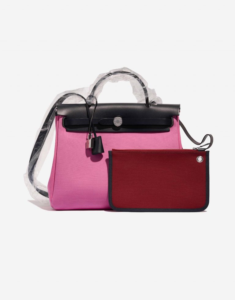 Hermès Herbag 31 RoseBubblegum-Rubis-BlueIndigo 0F | Sell your designer bag on Saclab.com