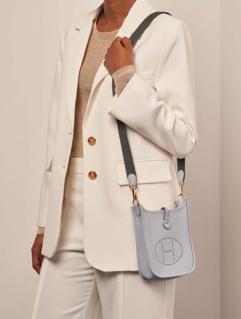 Hermès Evelyne 16 PaleBlue 1M | Sell your designer bag on Saclab.com