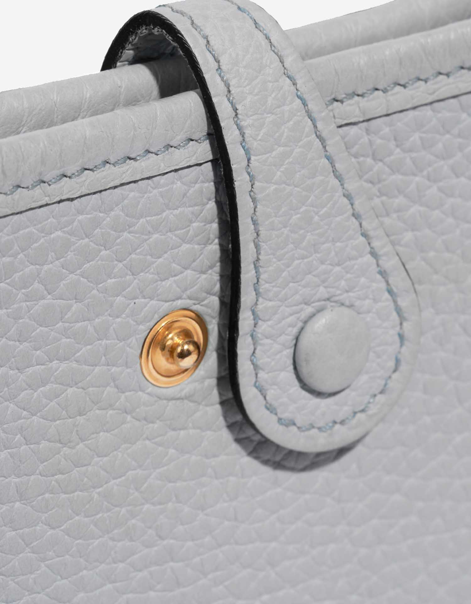 Hermès Evelyne 16 PaleBlue Closing System  | Sell your designer bag on Saclab.com
