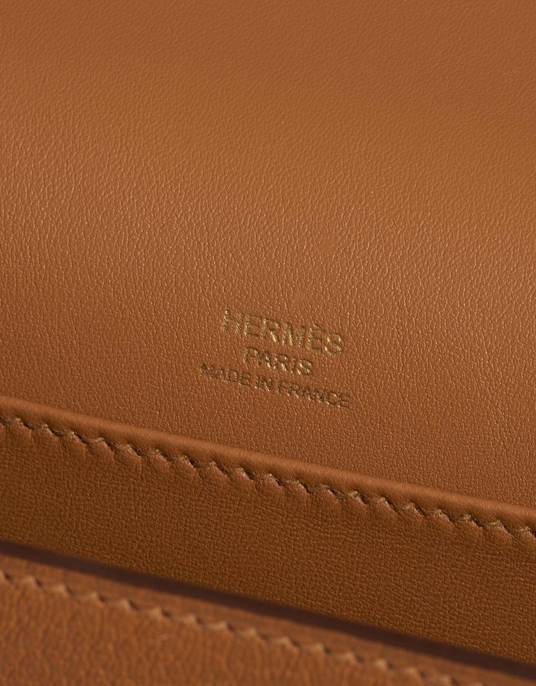 Hermès Geta Caramel Logo  | Sell your designer bag on Saclab.com