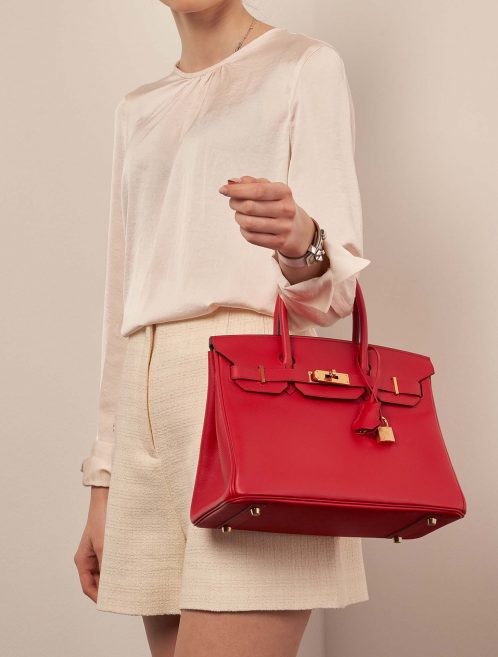 Hermès Birkin 30 RougedeCoeur Sizes Worn | Sell your designer bag on Saclab.com