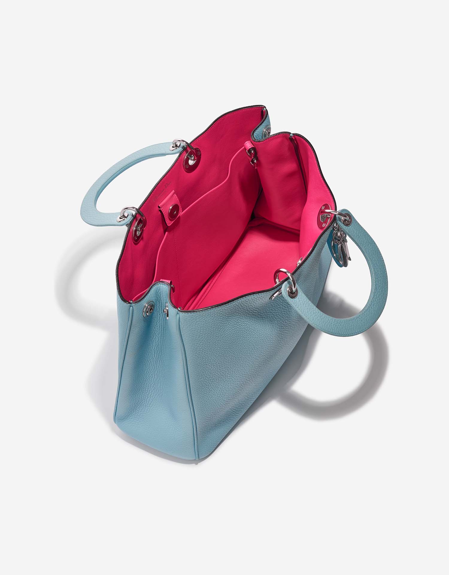 Dior Diorissimo Large LightBlue-Pink Inside  | Sell your designer bag on Saclab.com