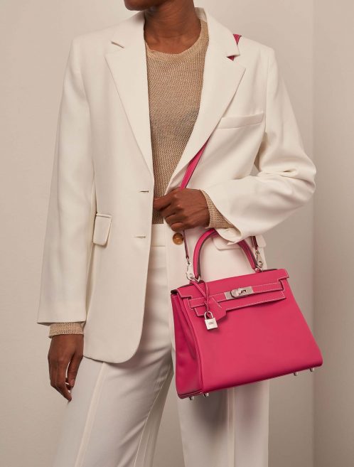 Hermès KellyHSS 28 RoseExtreme-RosaSakura 1M | Verkaufen Sie Ihre Designertasche auf Saclab.com