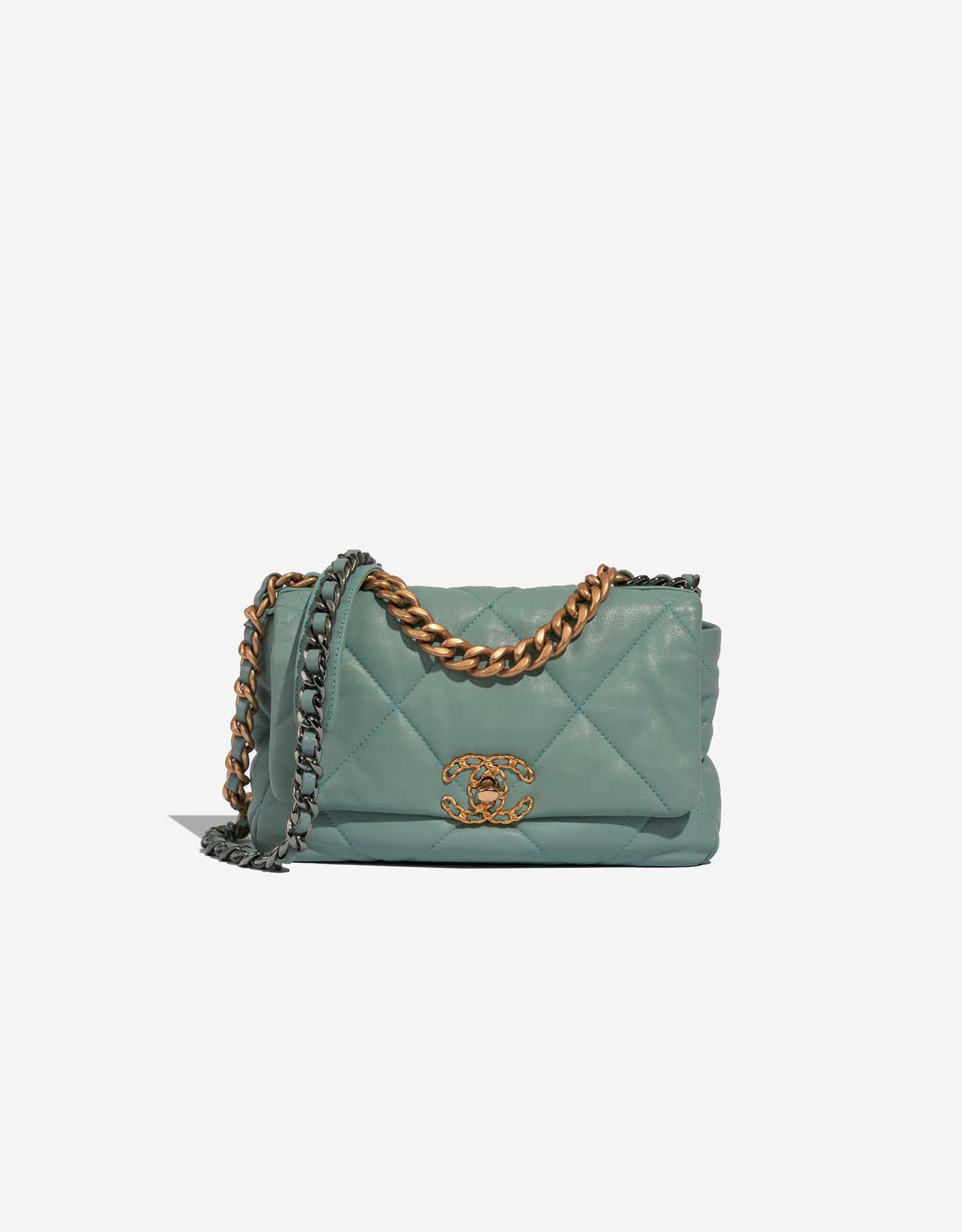 Chanel 19 Flap Bag Lamb Turquoises