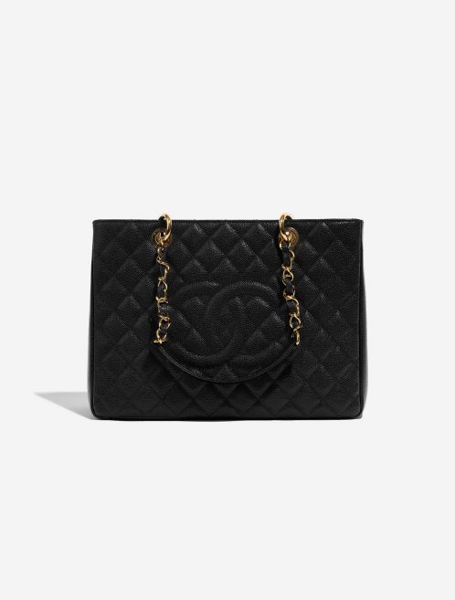Chanel ShoppingTote GST Black Front  | Sell your designer bag on Saclab.com