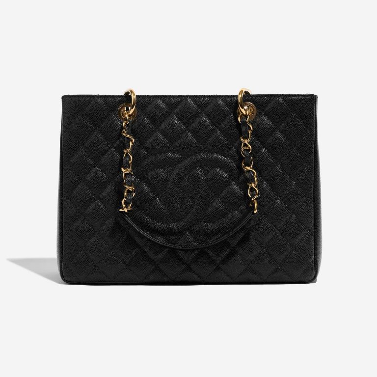 Chanel ShoppingTote GST Black Front  | Sell your designer bag on Saclab.com