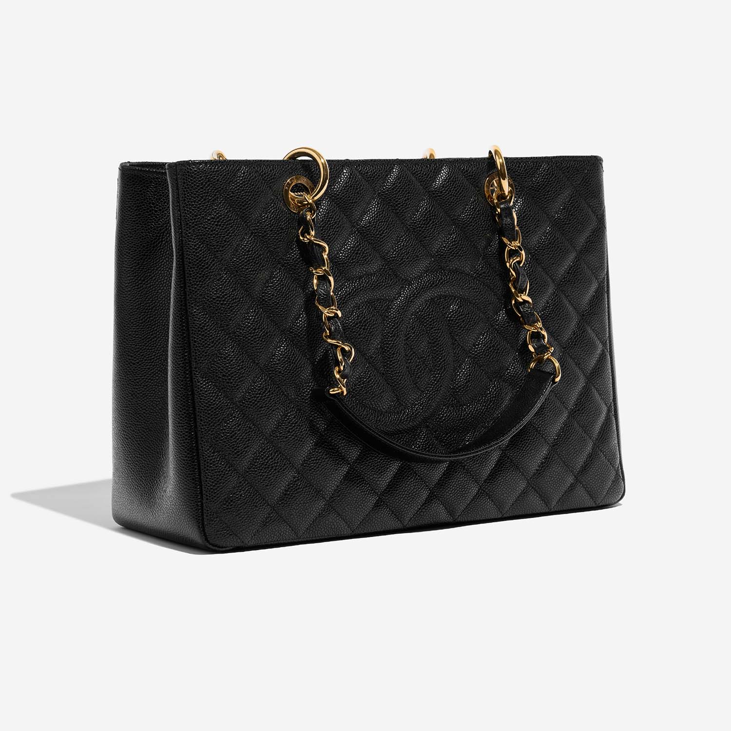 Chanel ShoppingTote GST Black Side Front  | Sell your designer bag on Saclab.com