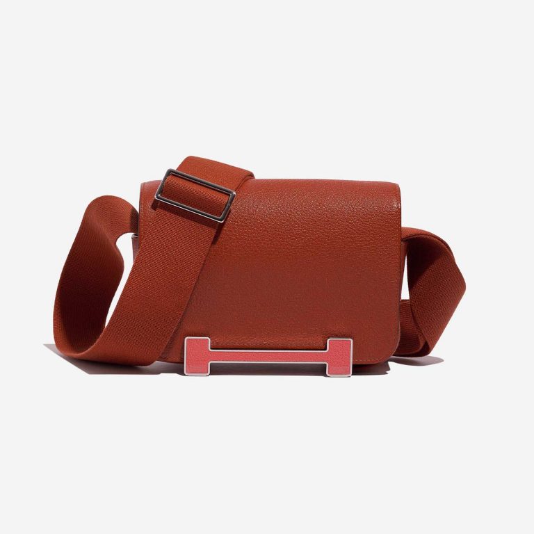 Hermès Geta OneSize Cuivre-RoseTexas Front  | Sell your designer bag on Saclab.com