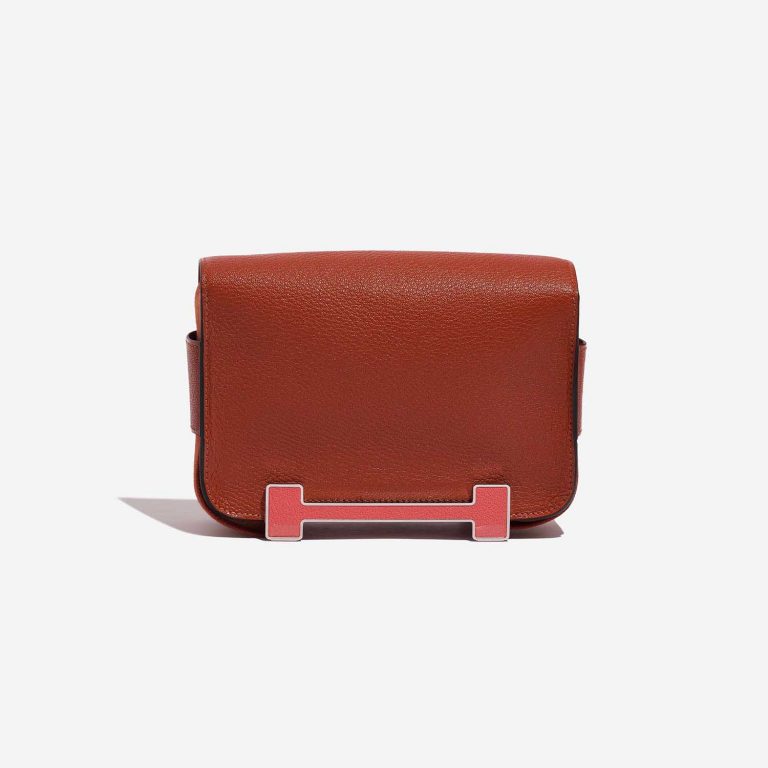 Hermès Geta OneSize Cuivre-RoseTexas Back  | Sell your designer bag on Saclab.com